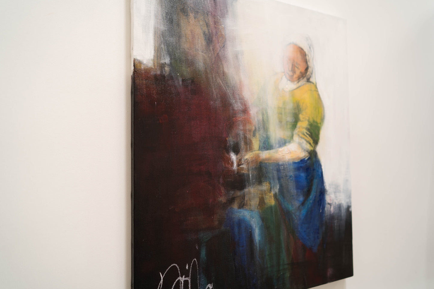 Het melkmeisje contemporary after Essential Vermeer contemporary painting art