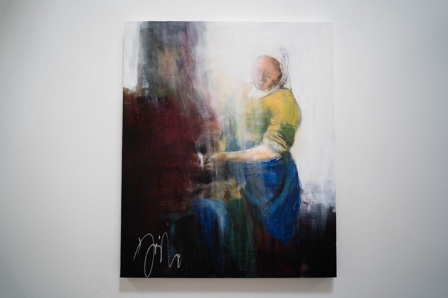 Het melkmeisje contemporary after Essential Vermeer contemporary painting art