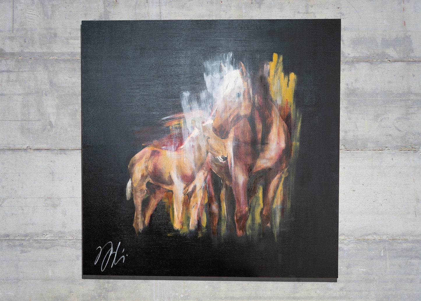 Horse contemporary painting art