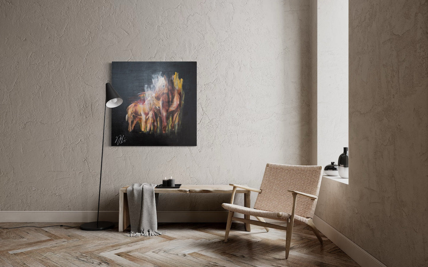 Horse contemporary painting art