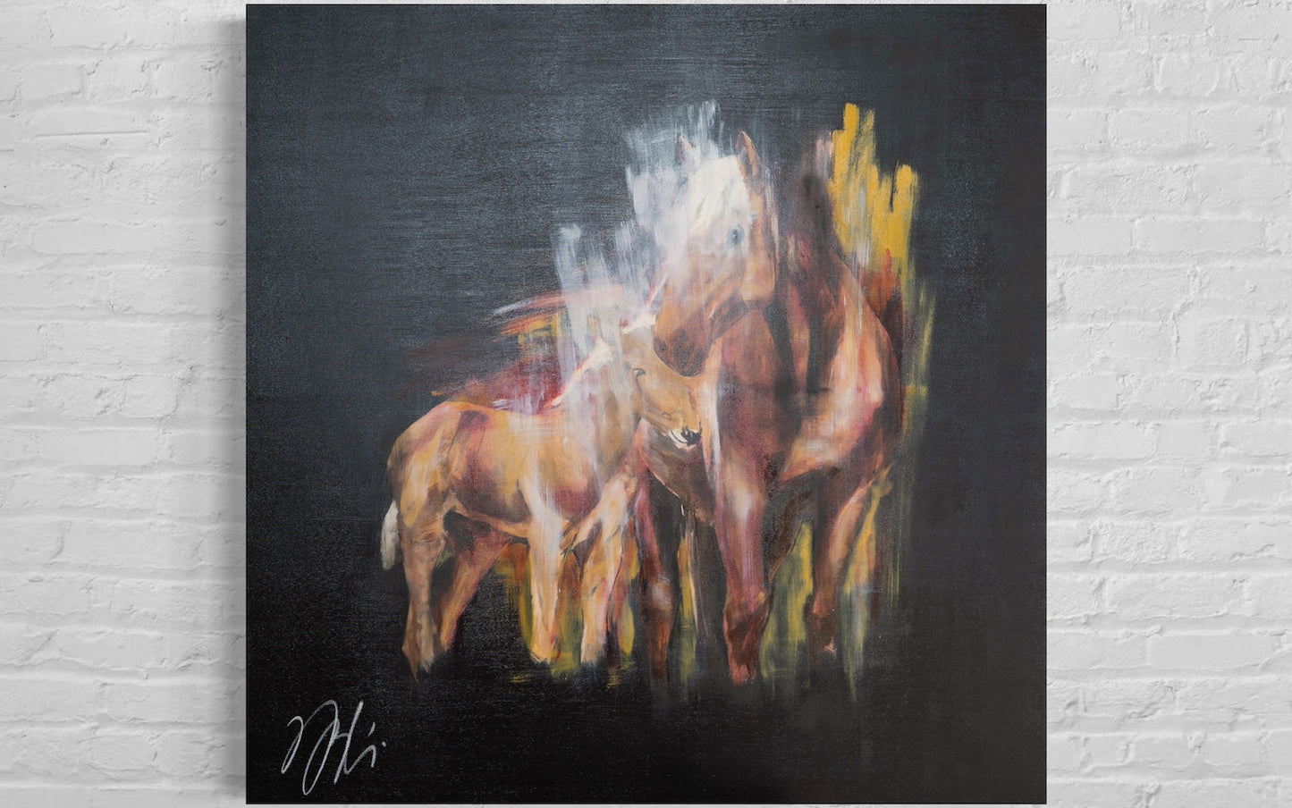 Horse contemporary painting art