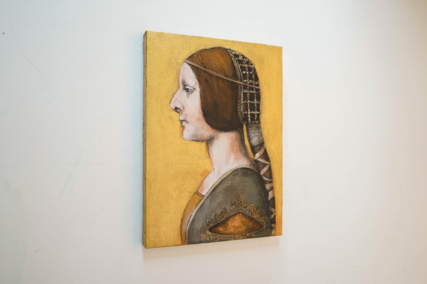 La Bella Principessa contemporary after Leonardo da vinci contemporary painting art