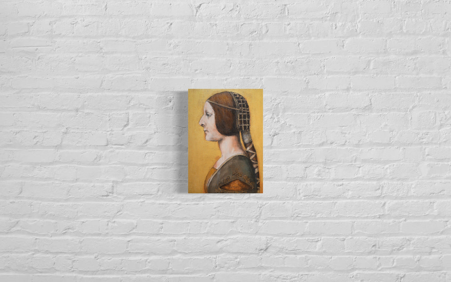 La Bella Principessa contemporary after Leonardo da vinci contemporary painting art