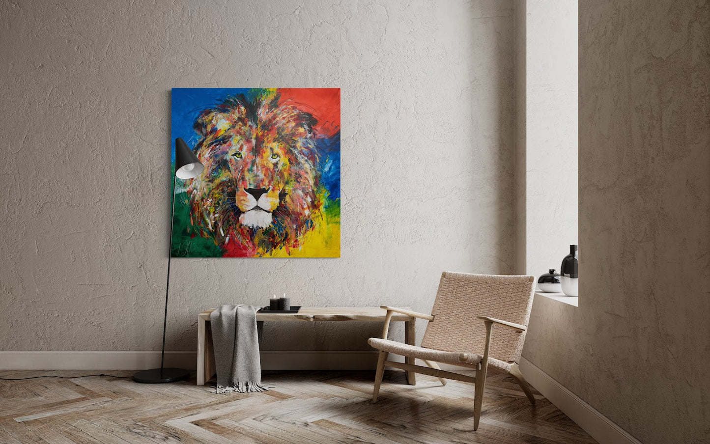 LION contemporary painting art