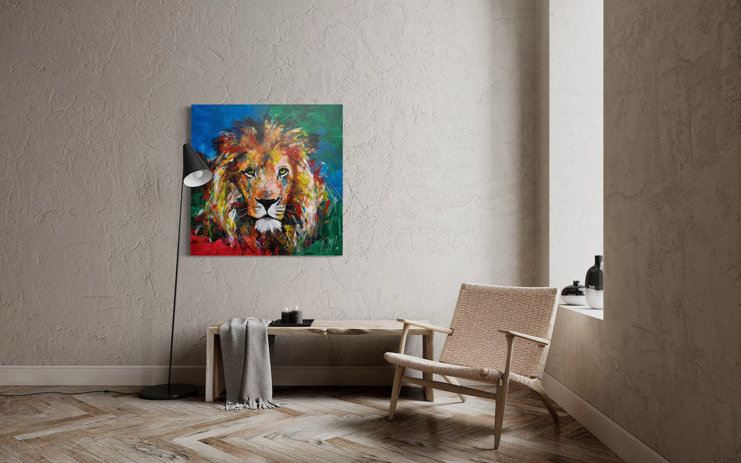 LION contemporary painting art