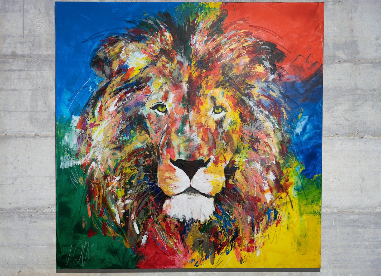 LION contemporary painting art