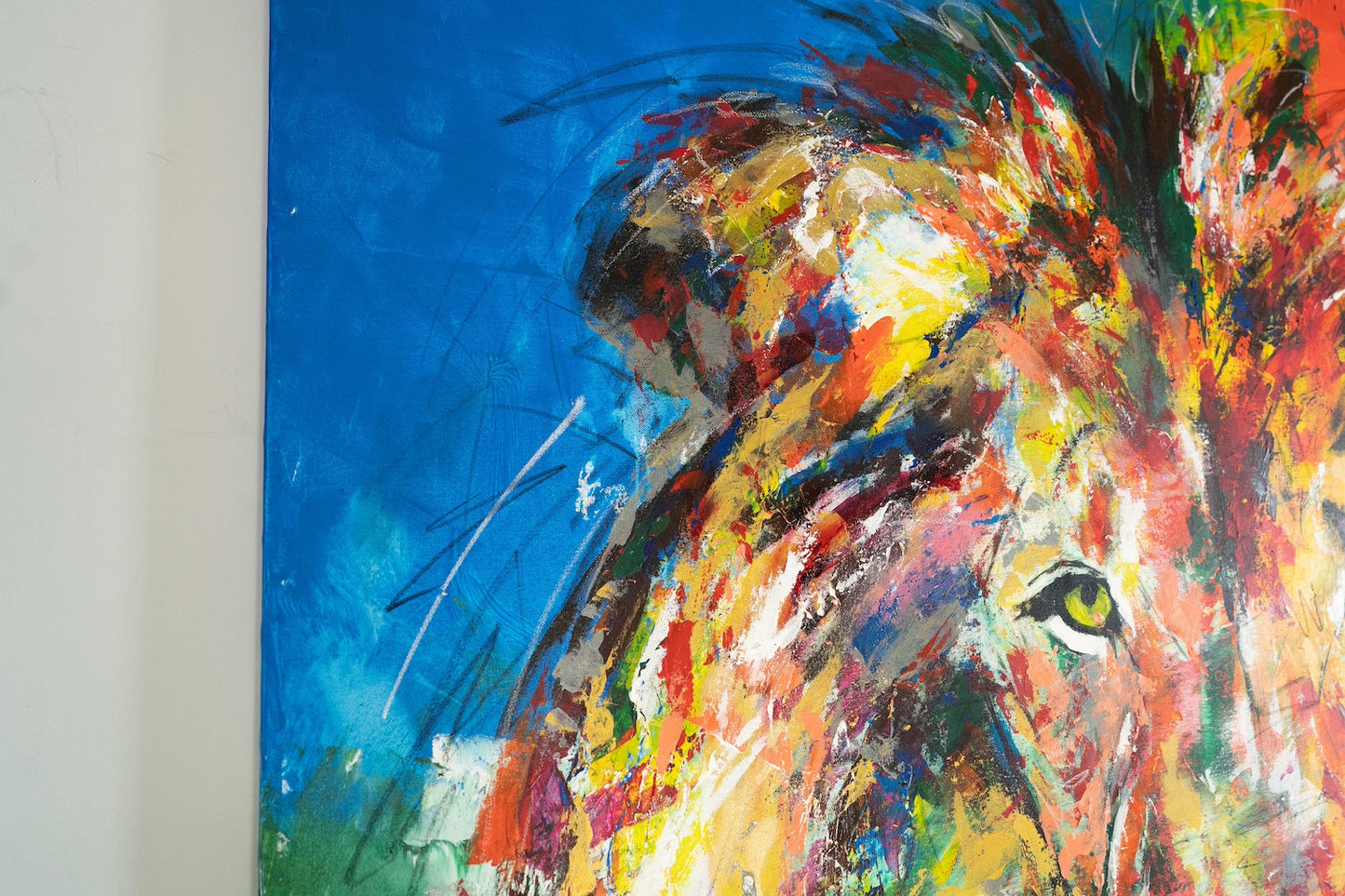 LION contemporary painting art
