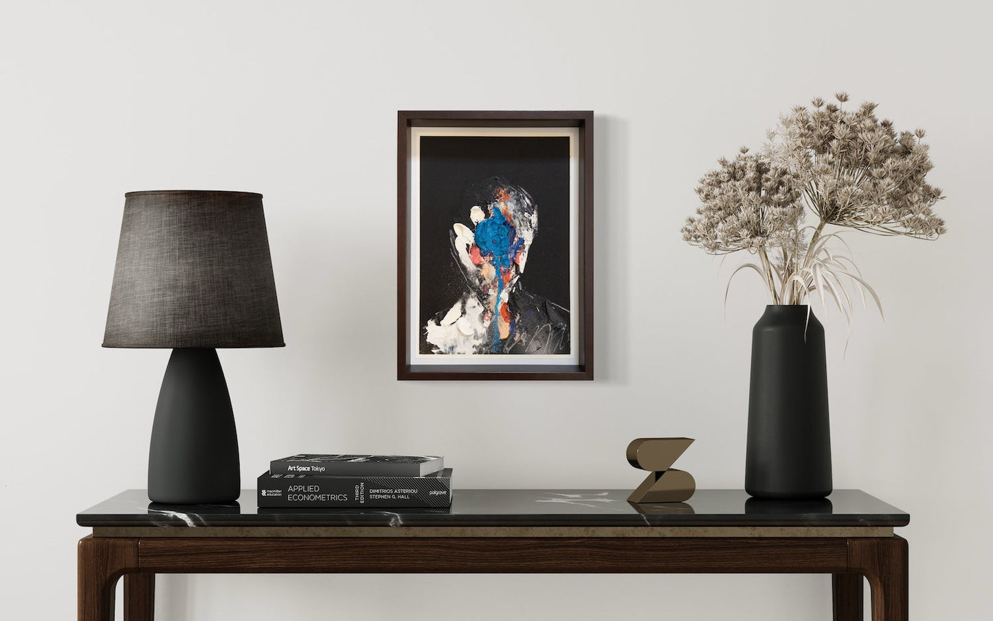 mirror series English Blue Portrait work contemporary painting art