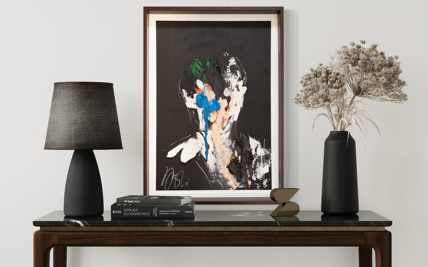 mirror series English Blue Portrait work (Extra Large) contemporary painting art