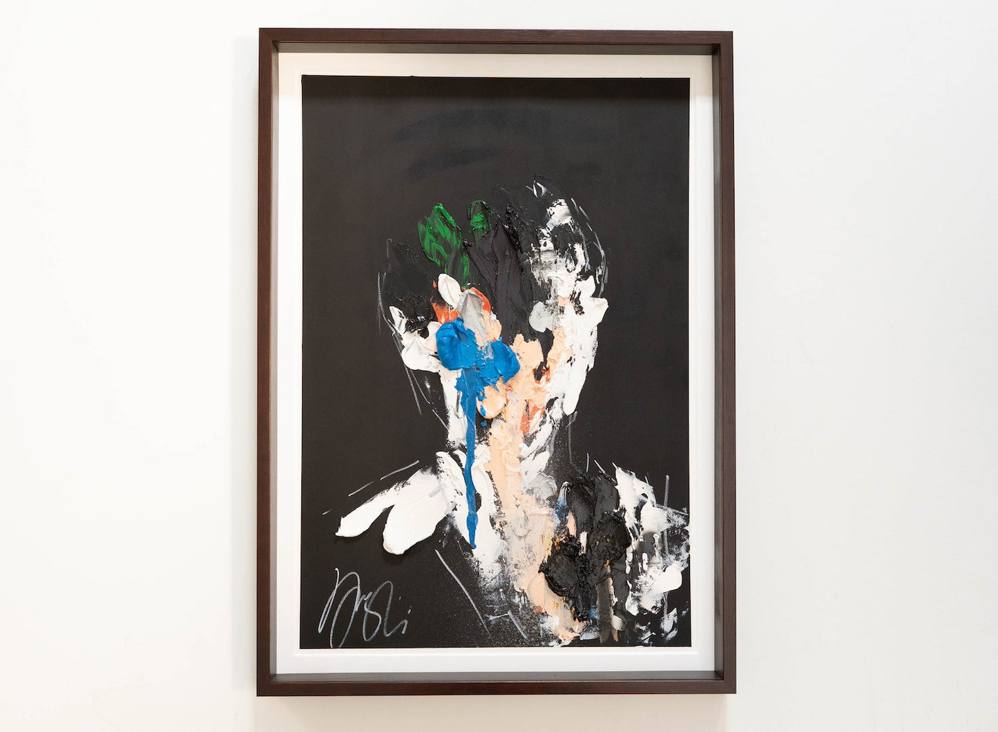 mirror series English Blue Portrait work (Extra Large) contemporary painting art