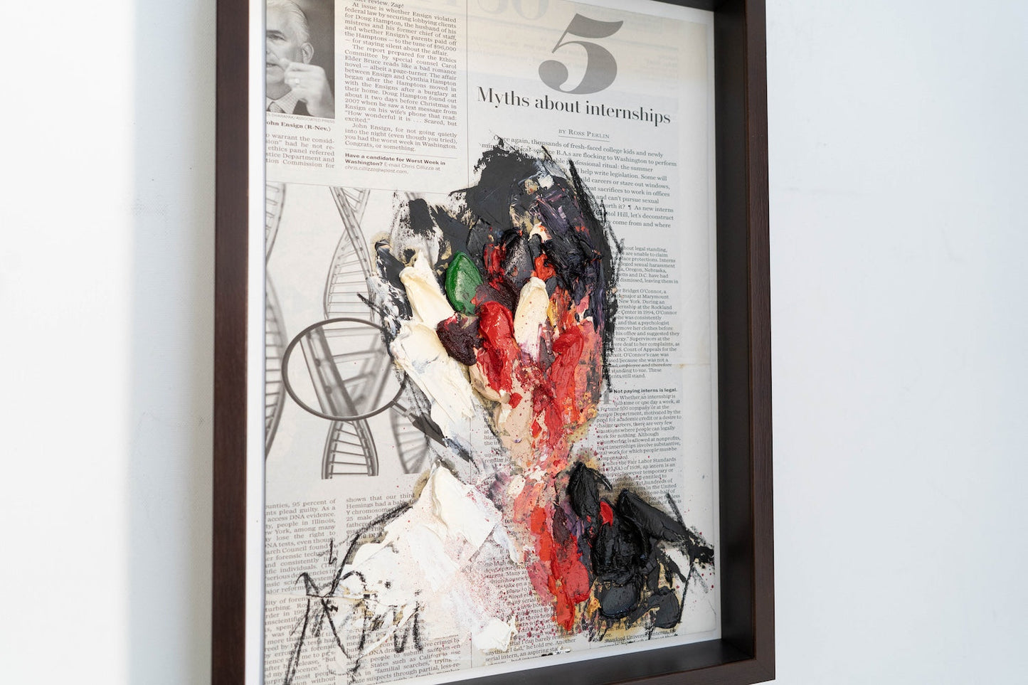 mirror series No,5 Portrait work contemporary painting art