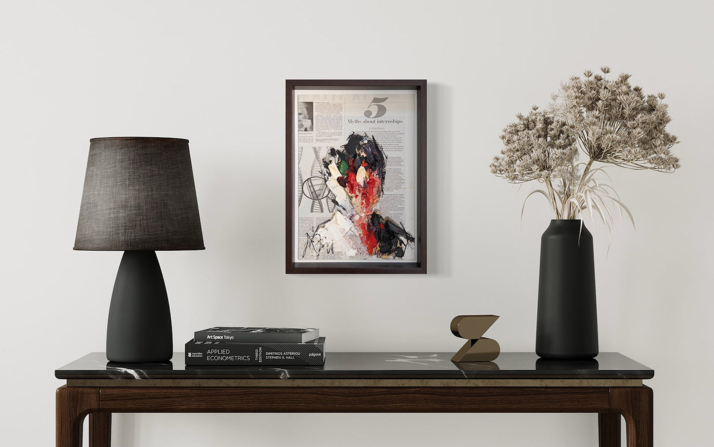 mirror series No,5 Portrait work contemporary painting art