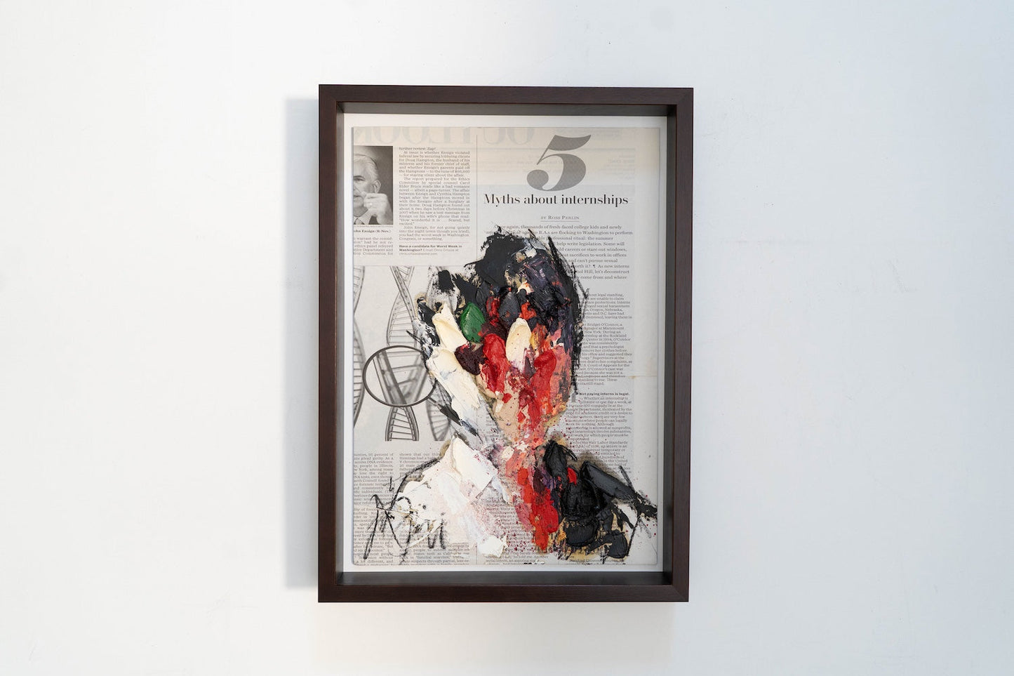 mirror series No,5 Portrait work contemporary painting art