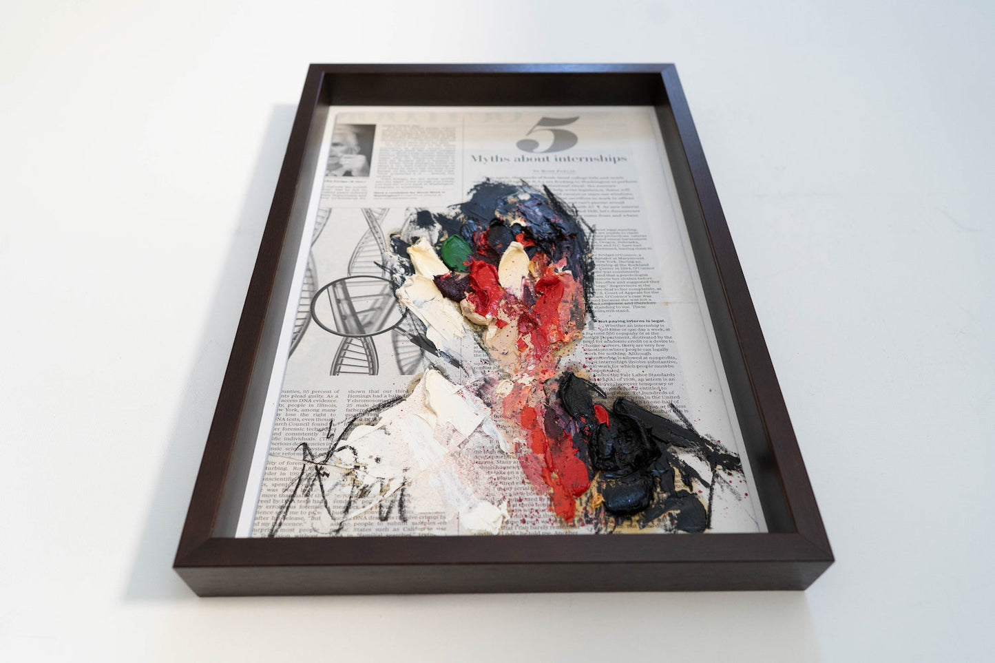 mirror series No,5 Portrait work contemporary painting art
