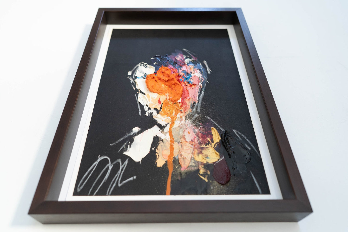 mirror series Orange Portrait work contemporary painting art