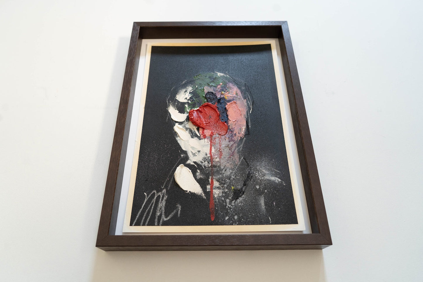 mirror series Red Portrait work contemporary painting art