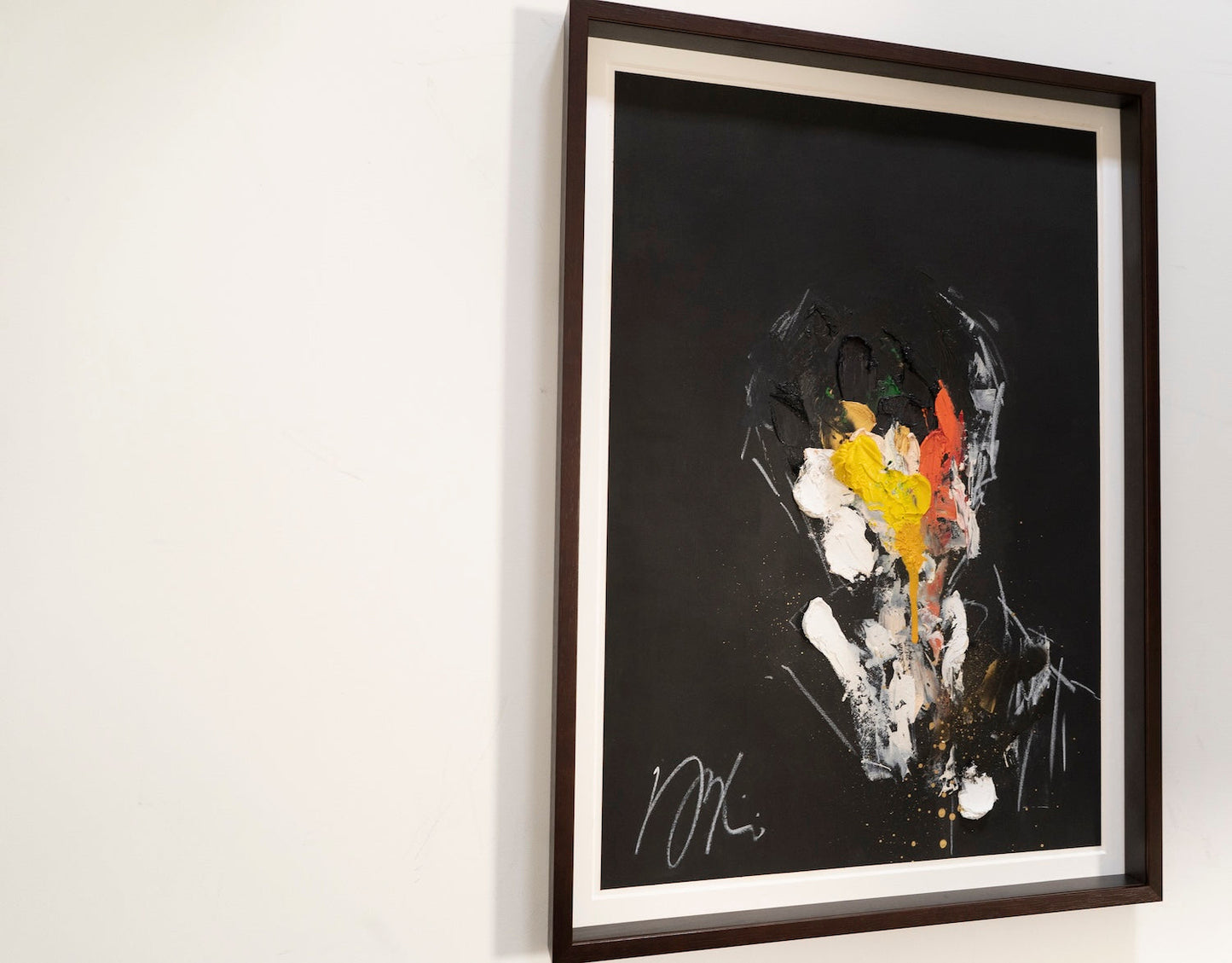 mirror series Yellow Portrait work (Extra Large) contemporary painting art