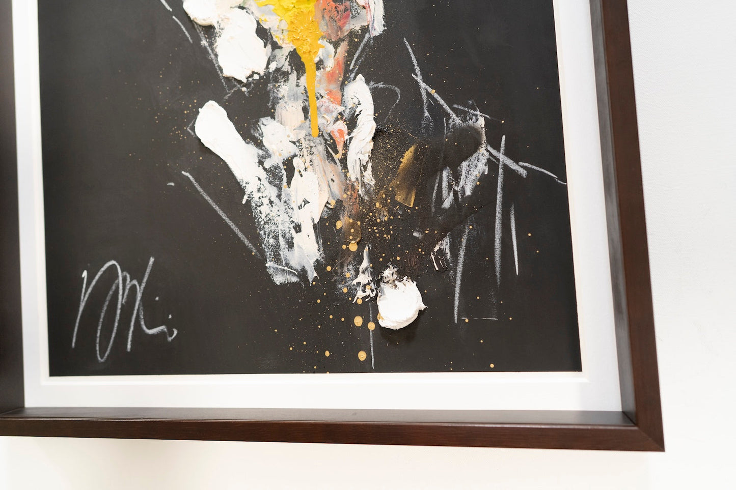 mirror series Yellow Portrait work (Extra Large) contemporary painting art