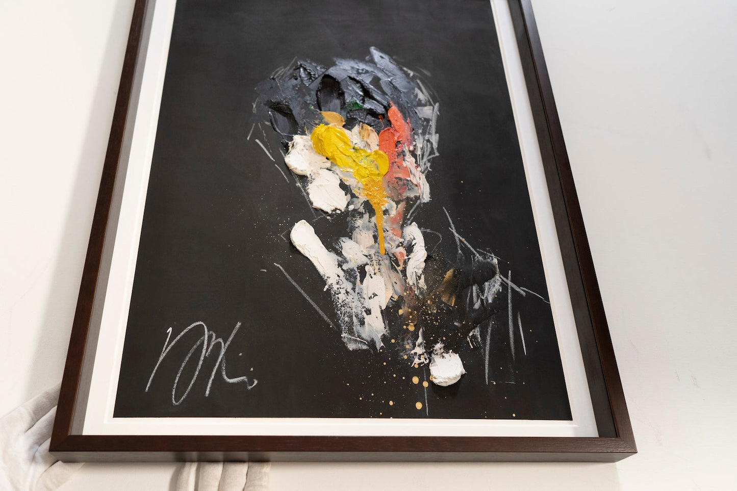 mirror series Yellow Portrait work (Extra Large) contemporary painting art