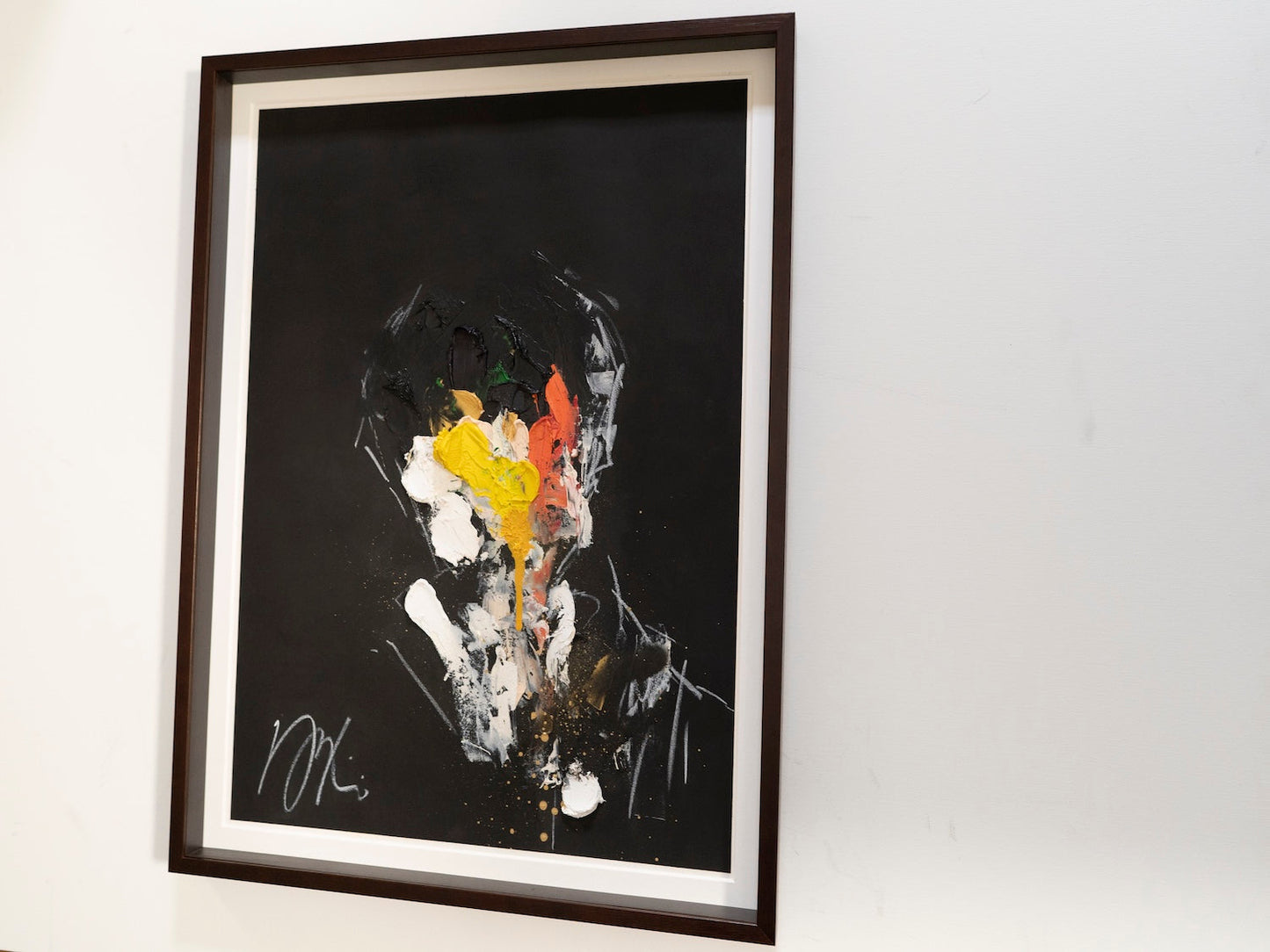 mirror series Yellow Portrait work (Extra Large) contemporary painting art