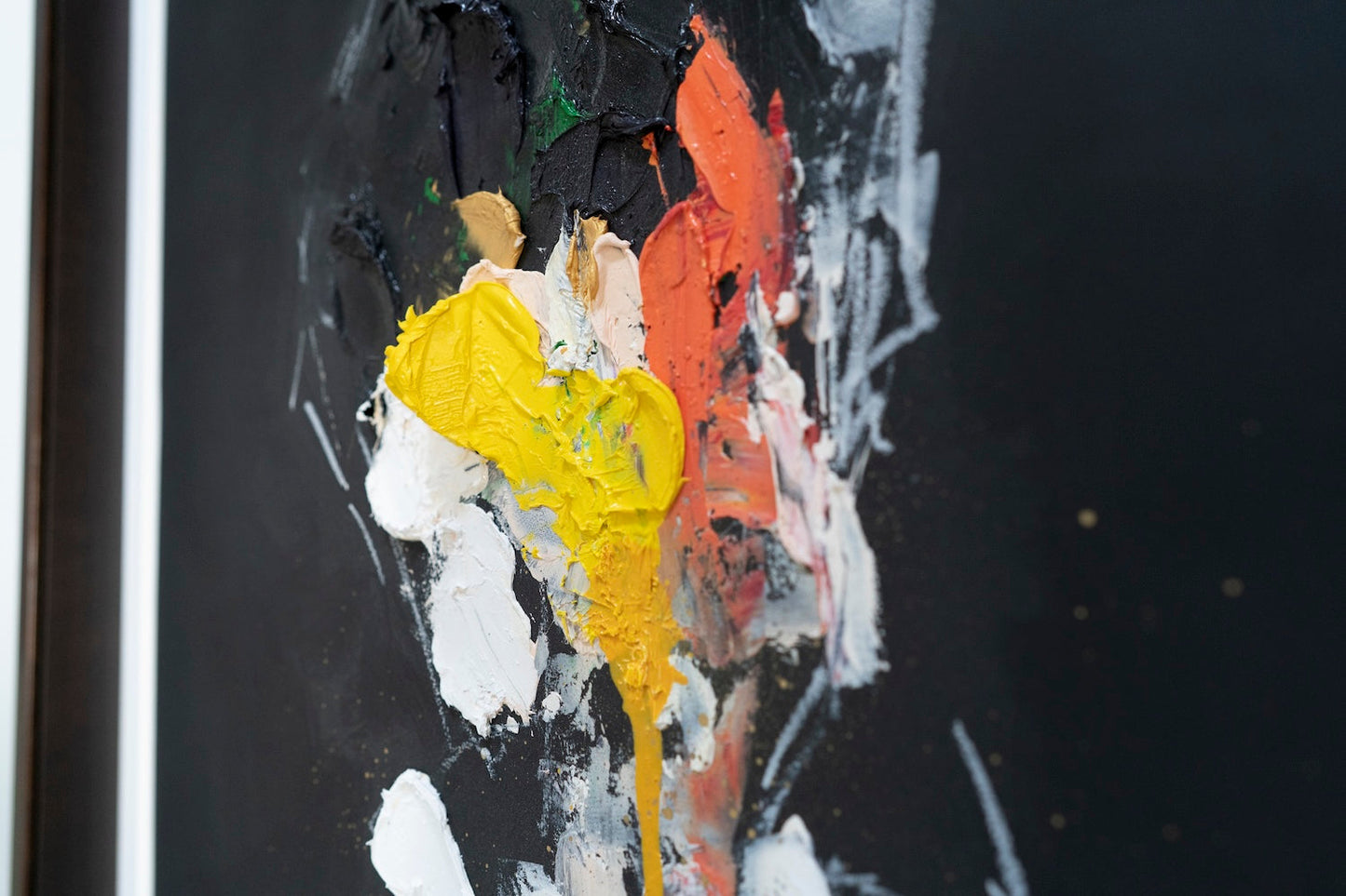 mirror series Yellow Portrait work (Extra Large) contemporary painting art