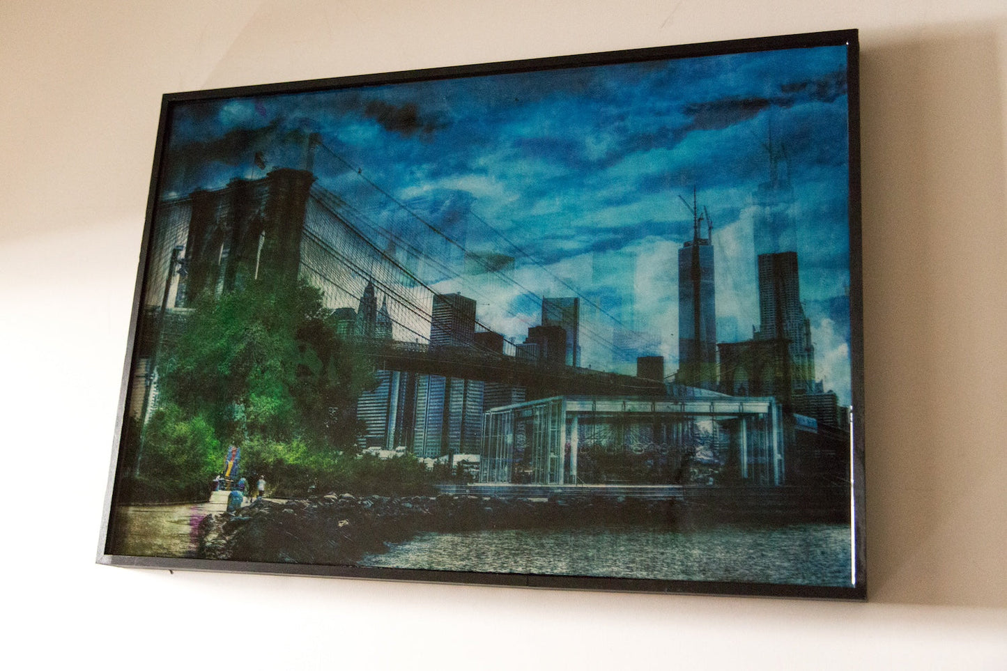New York Brooklyn Bridge contemporary painting art