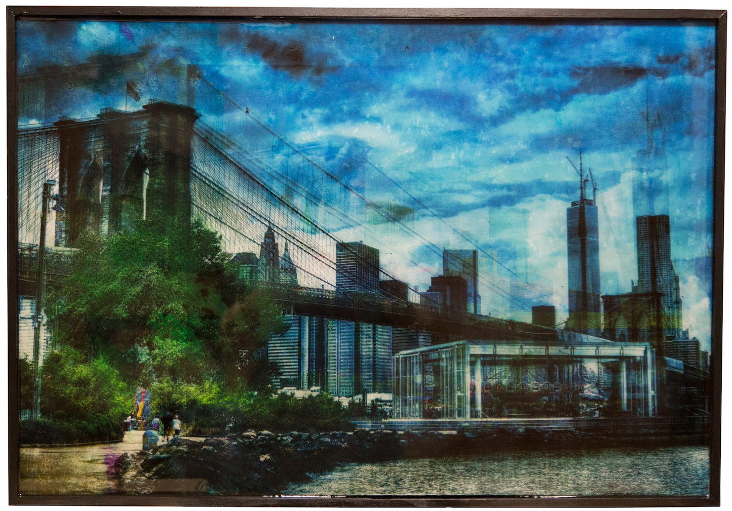 New York Brooklyn Bridge contemporary painting art
