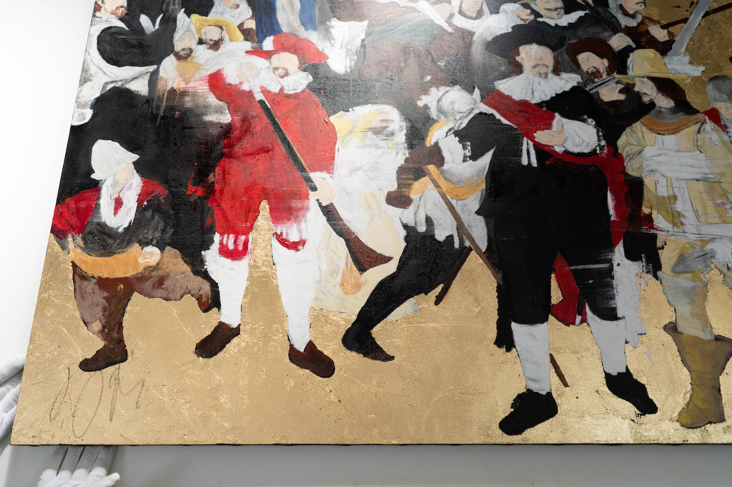 Night Watch contemporary after Rembrandt contemporary painting art