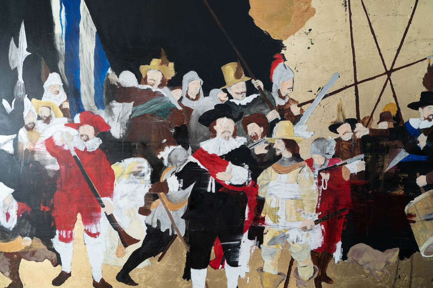 Night Watch contemporary after Rembrandt contemporary painting art