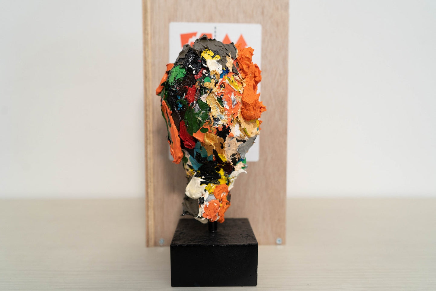 Orange contemporary painting art