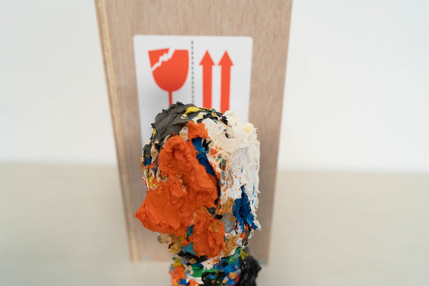 Orange contemporary painting art