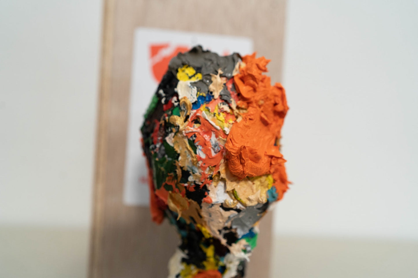 Orange contemporary painting art