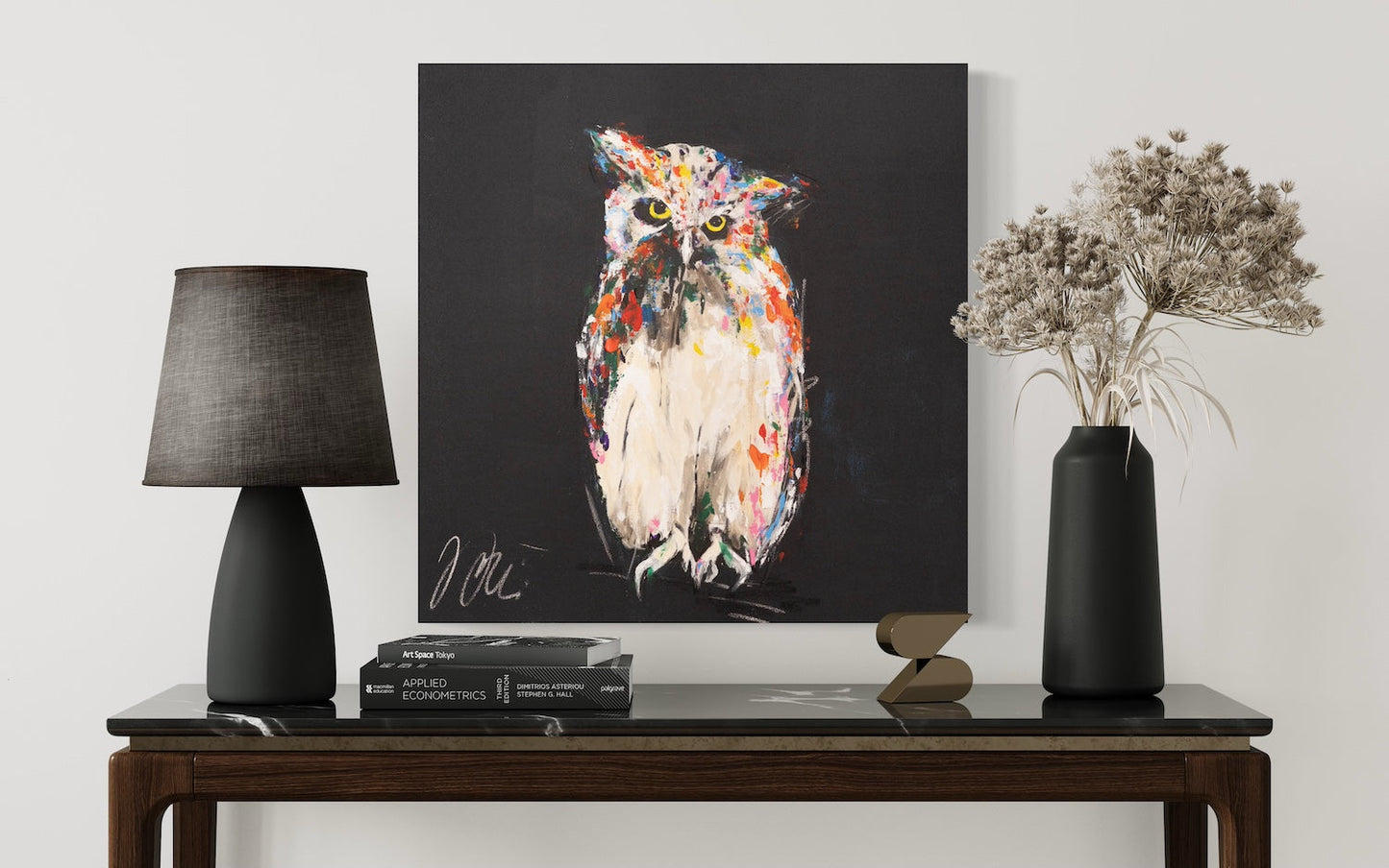 Owl contemporary painting art
