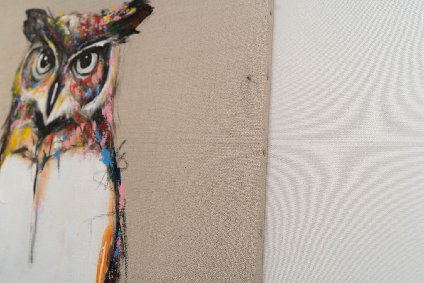 Owl contemporary painting art