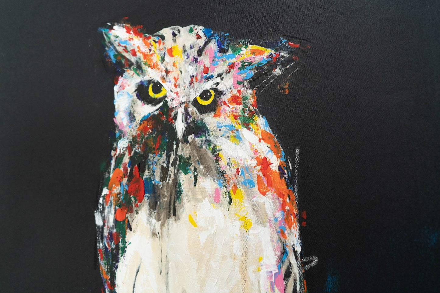 Owl contemporary painting art