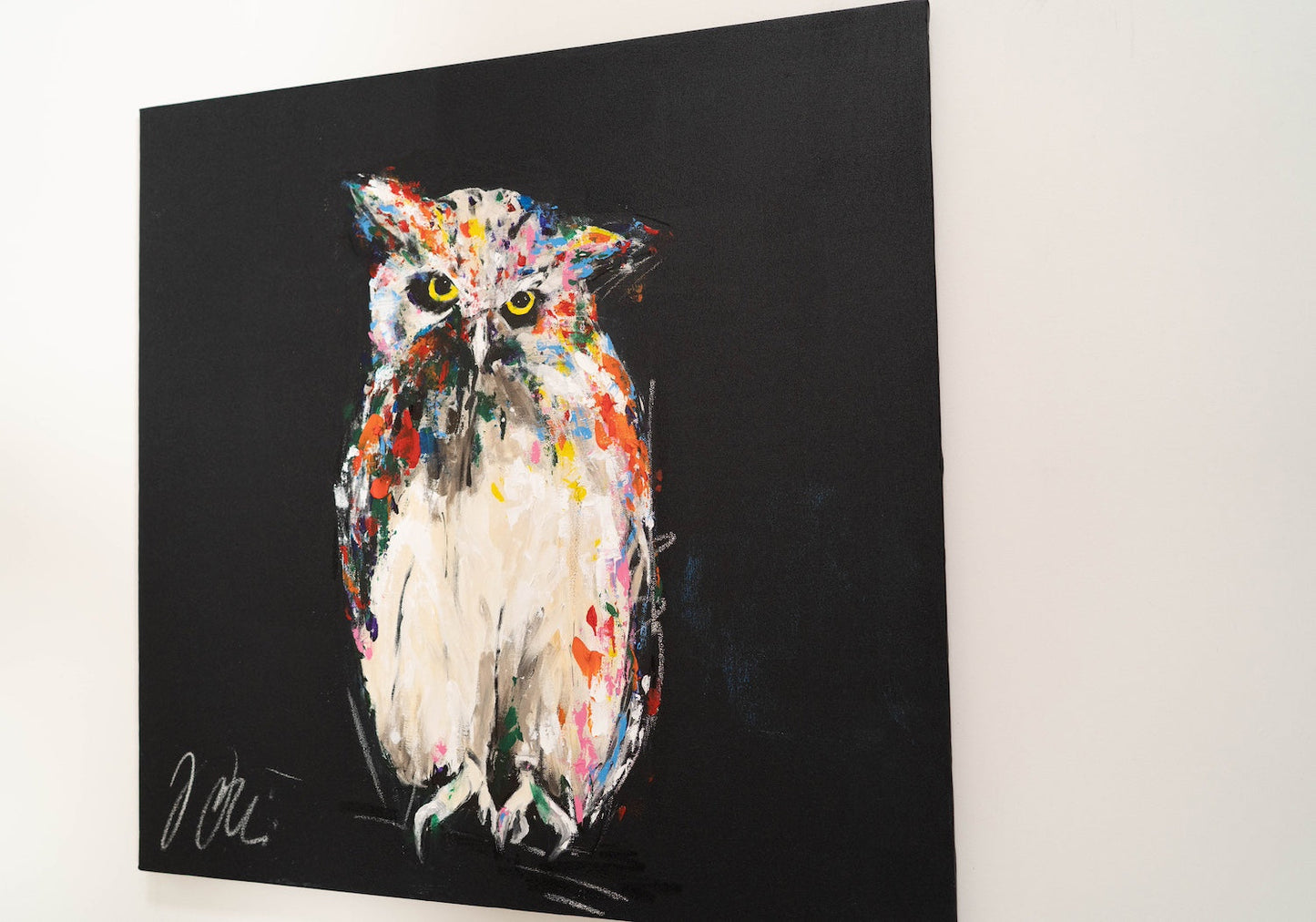 Owl contemporary painting art