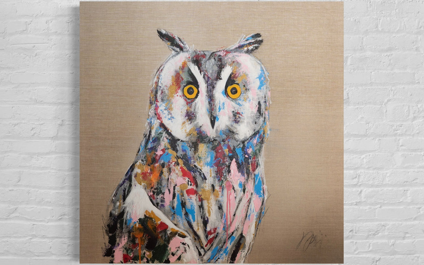 owl contemporary painting art