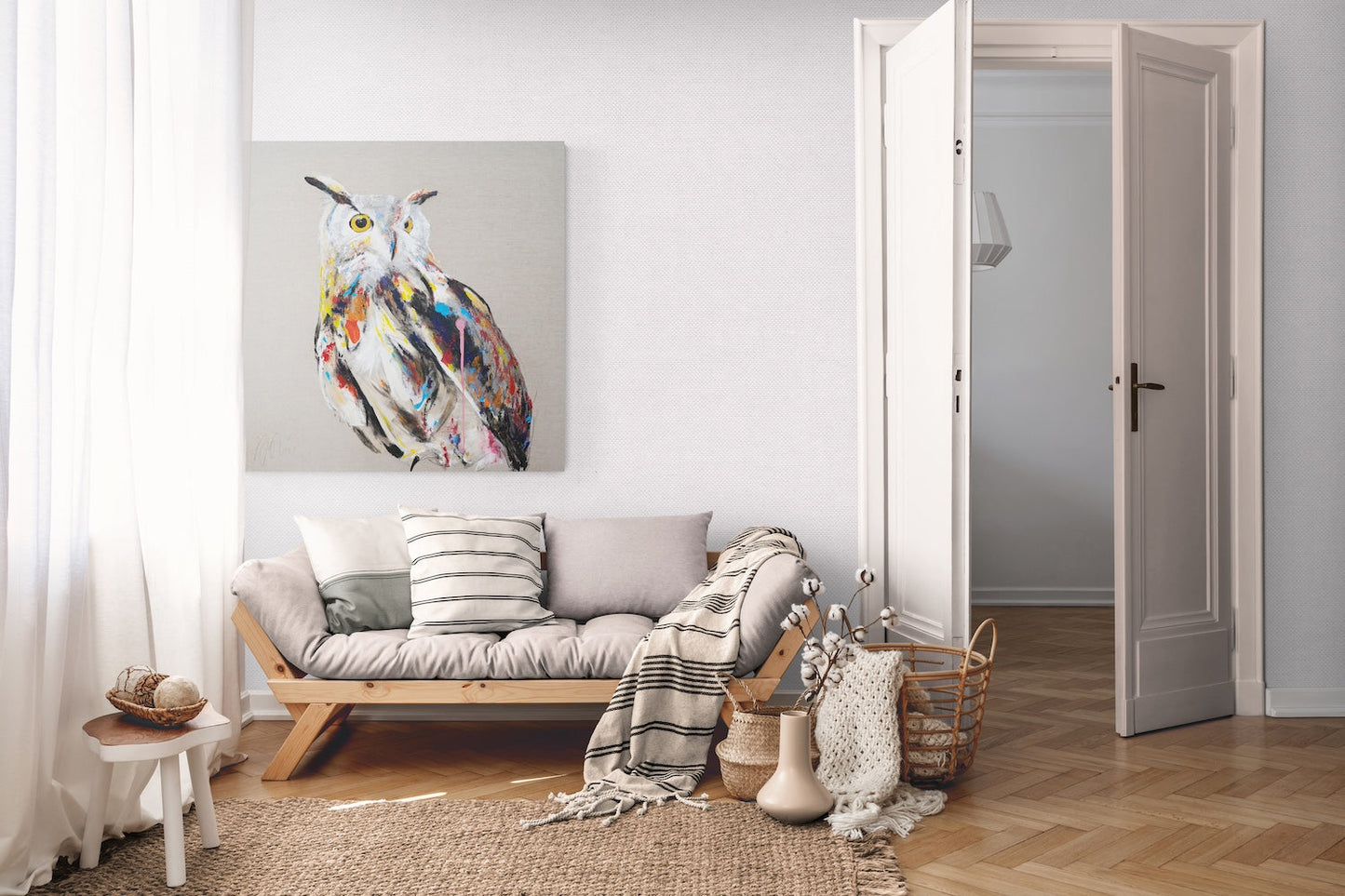 owl contemporary painting art