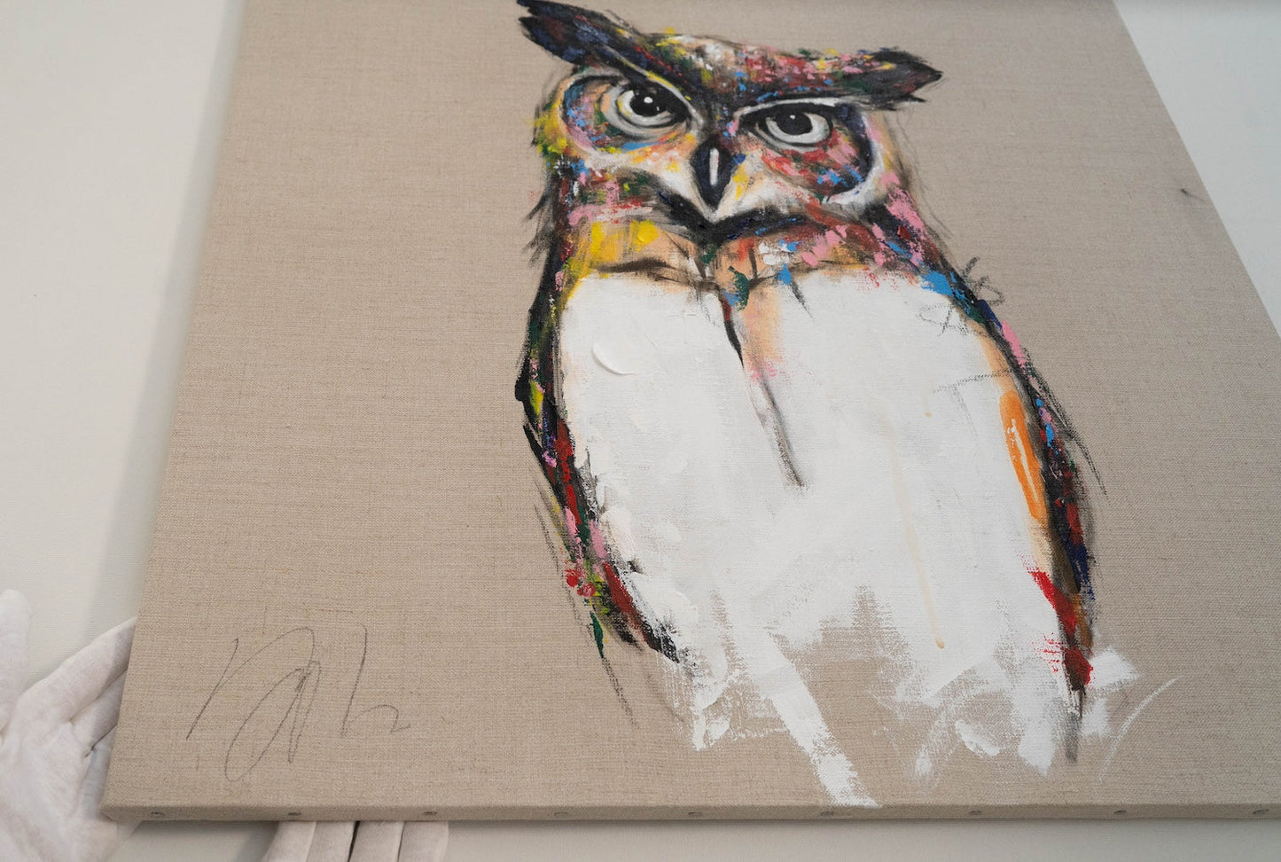 Owl contemporary painting art