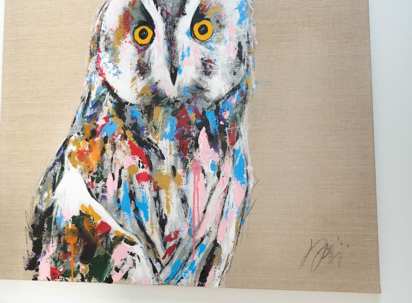 owl contemporary painting art