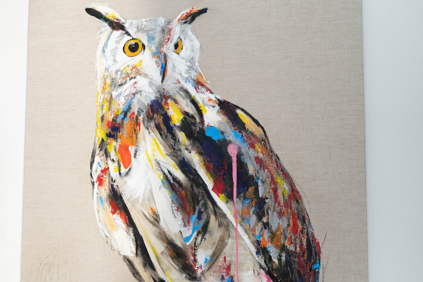 owl contemporary painting art