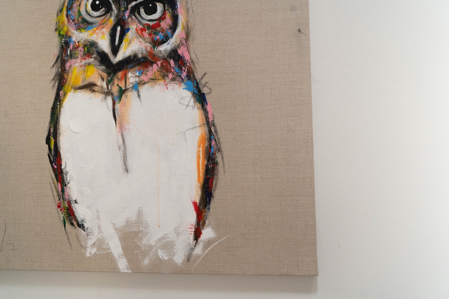 Owl contemporary painting art
