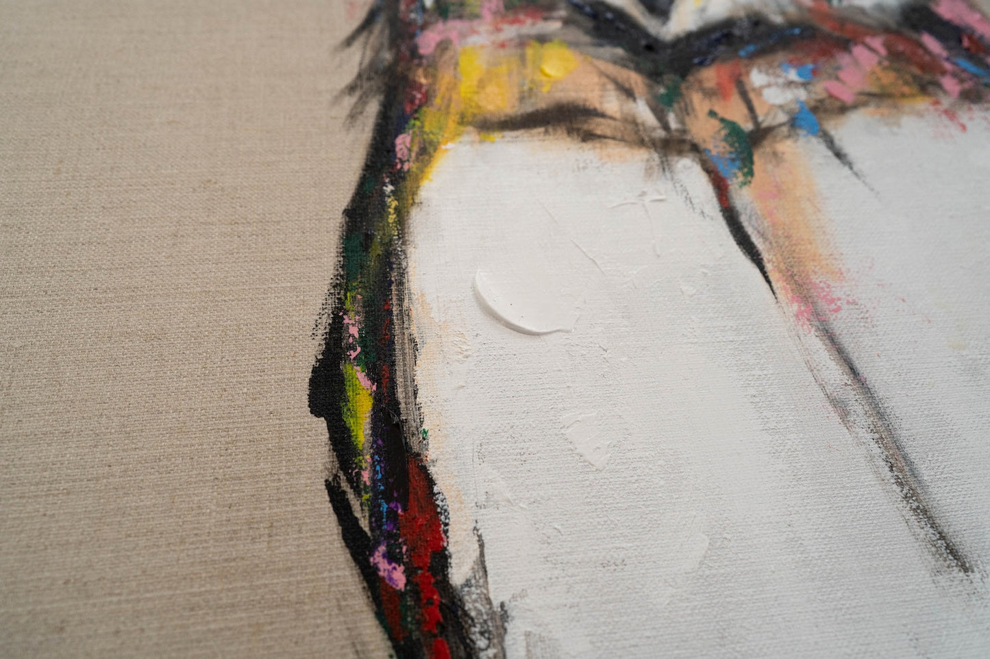 Owl contemporary painting art