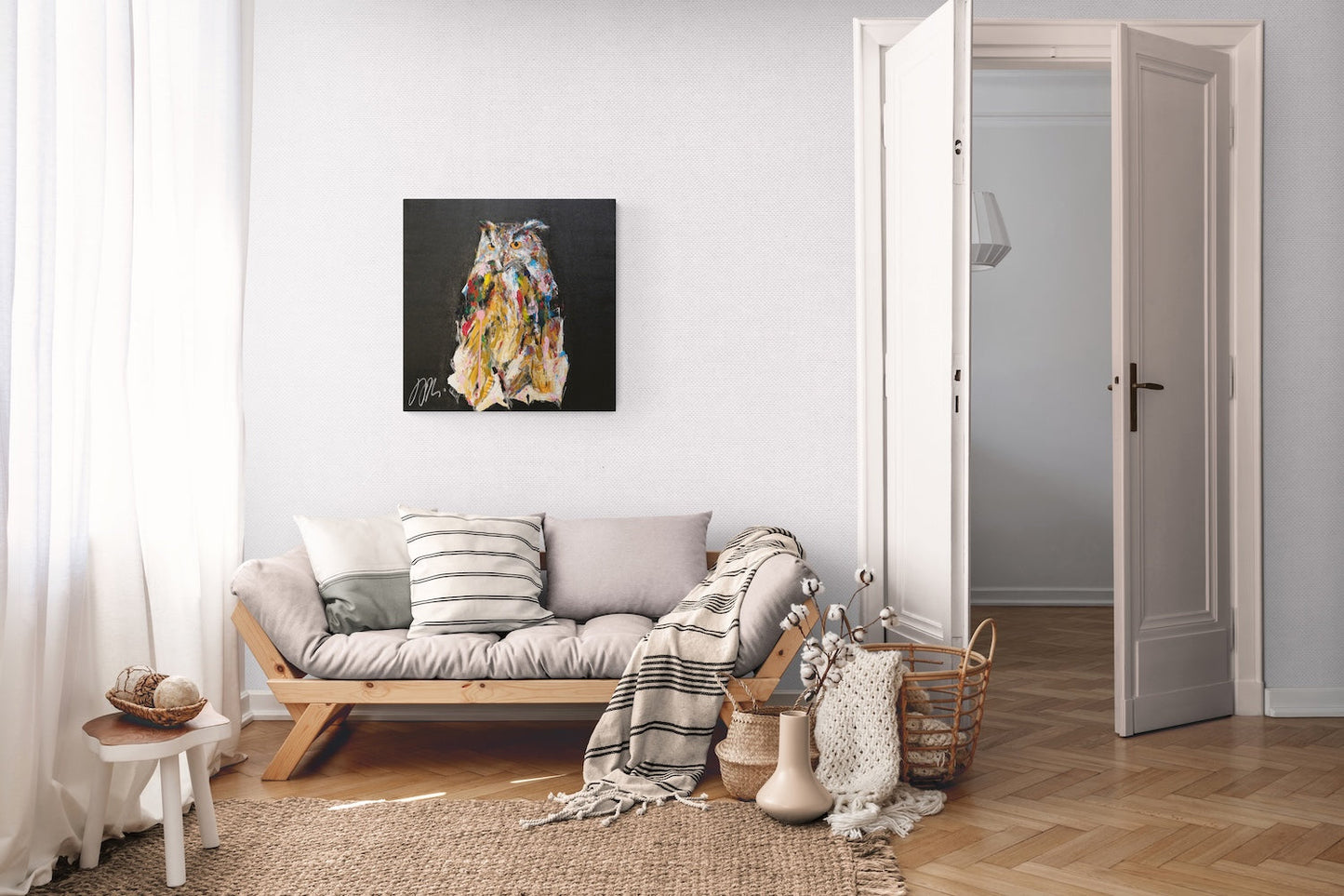 owl contemporary painting art
