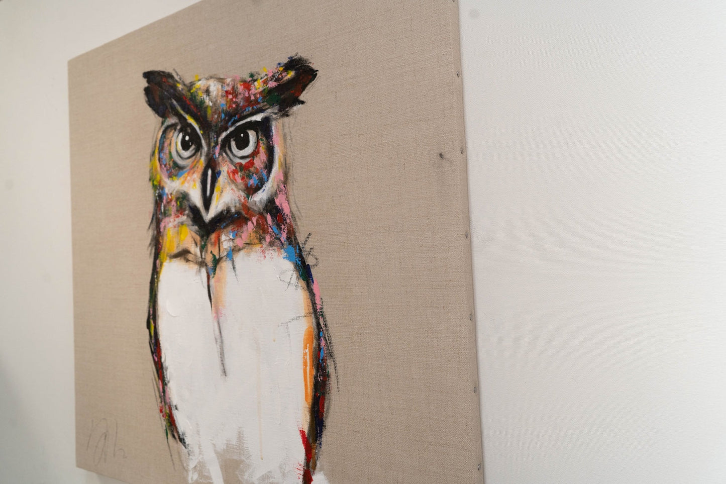 Owl contemporary painting art
