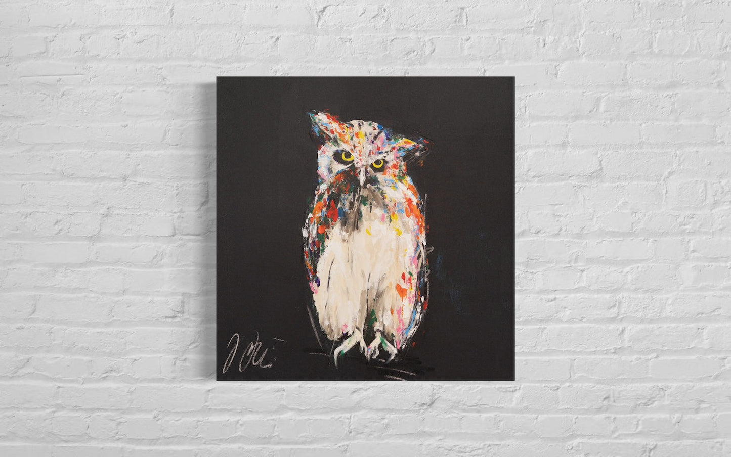 Owl contemporary painting art