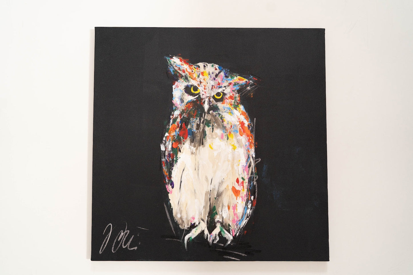 Owl contemporary painting art