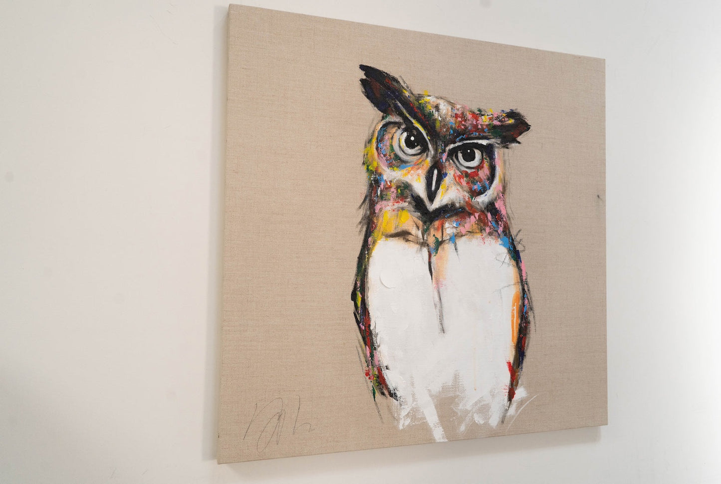 Owl contemporary painting art
