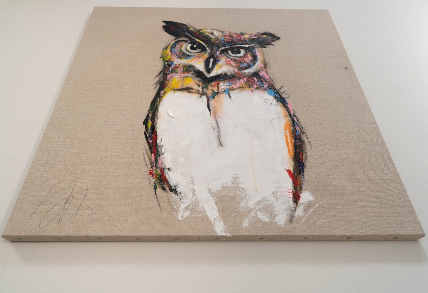 Owl contemporary painting art