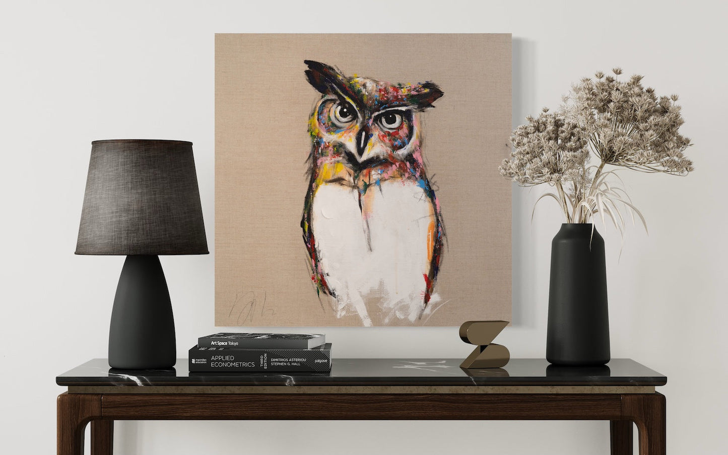 Owl contemporary painting art